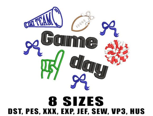 Cheer Football Embroidery Design Review for Etsy Sellers