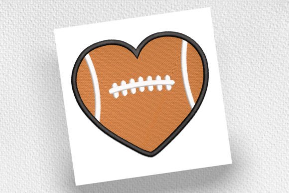 Football Heart: A Designer's Take on Sports Embroidery