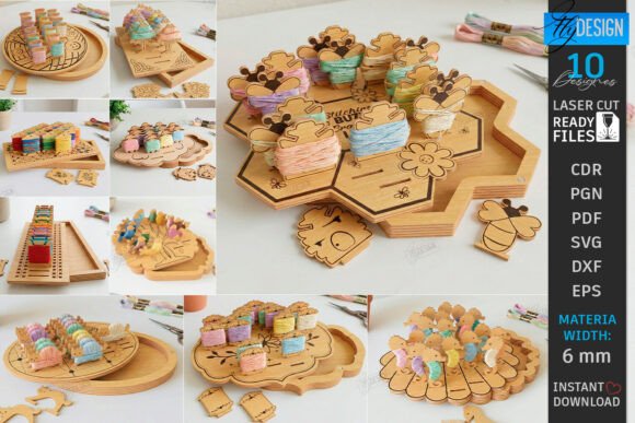 Review: Embroidery Floss Organizer Laser Bundle