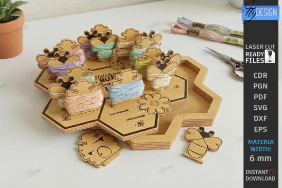 Review: Embroidery Floss Organizer Laser Cut Design