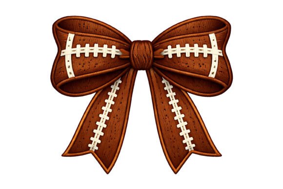 Review: Football Bow Embroidery Sports Design for Holidays