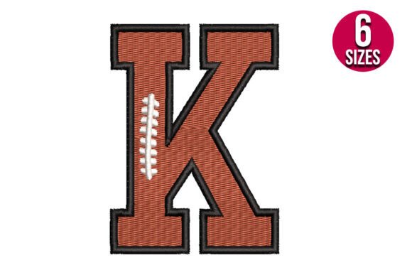 Review: Football Font Alphabet Letter K for Craft Fairs