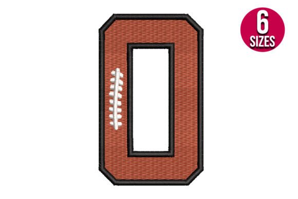Review: Football Font Alphabet Number Zero 0 for Boutique Sweatshirts