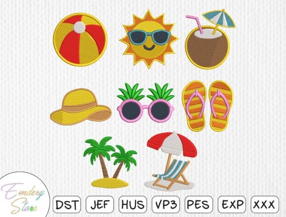 Review: Summer Beach Patches Design Set for Boutique Sweatshirts