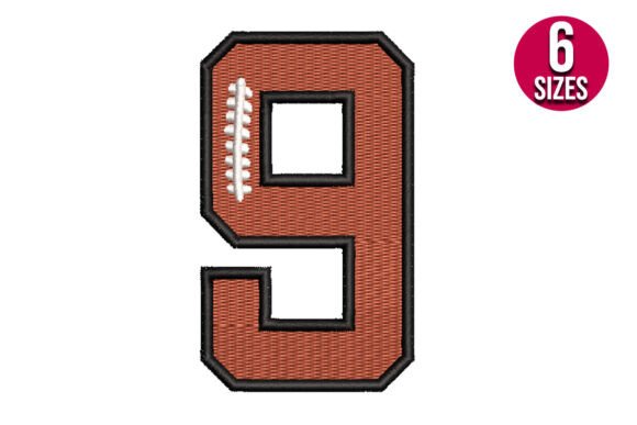 Stitching Style: Reviewing Football Font Number Nine 9